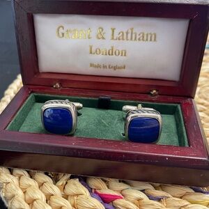 Silver and Blue Lapis Cufflinks